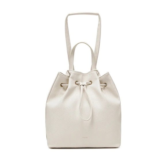 PIXIE MOOD Leah Recycled Vegan Backpack in Coconut Cream | Textured Minimalist* - Picture 3 of 5